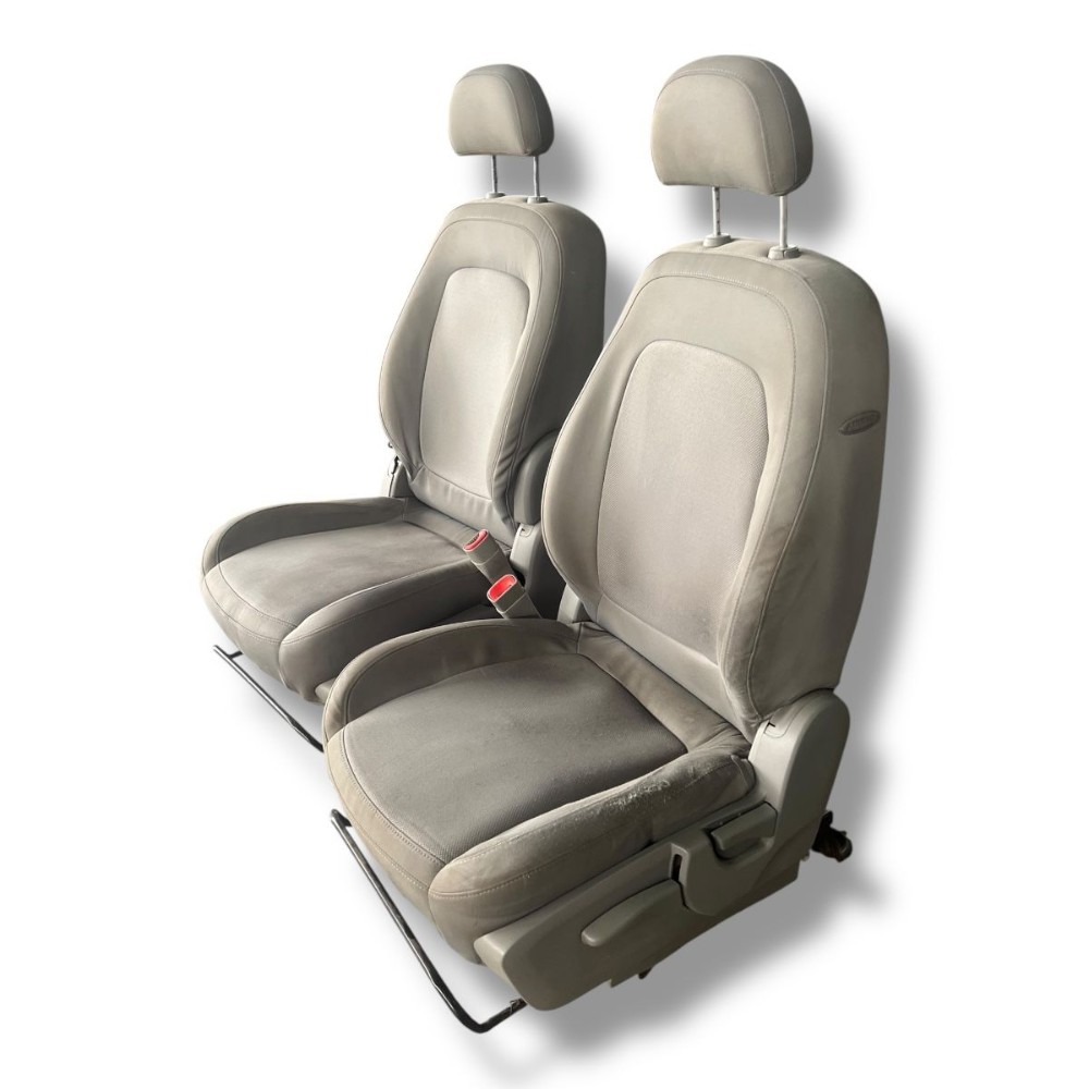 Par Banco Dianteiro Captiva Tecido Detalhe 2008 2010  – Bege 2
