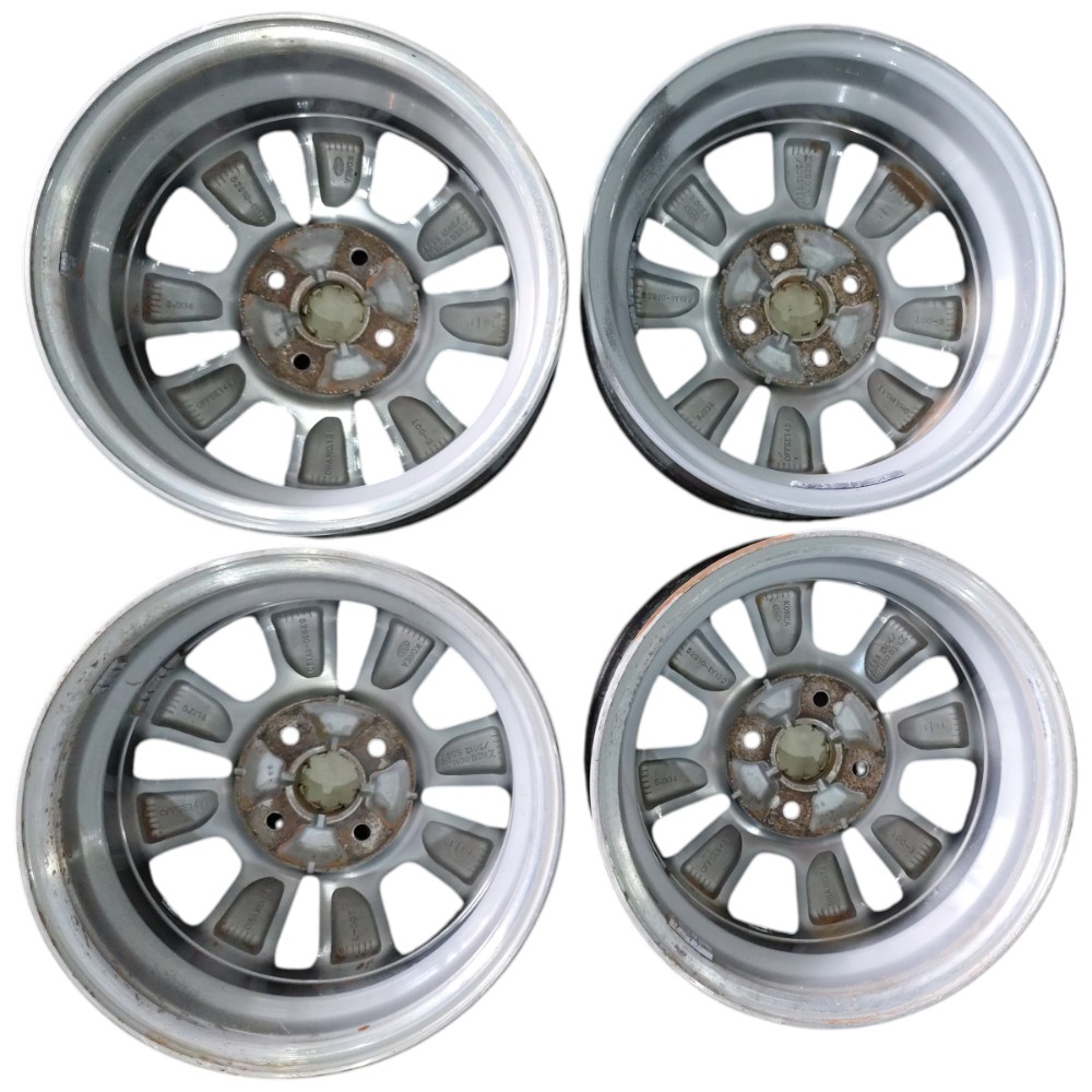 Jogo Roda Liga Leve Aro 14 4×100 Kia Picanto 2016 Detalhes Grafite 10