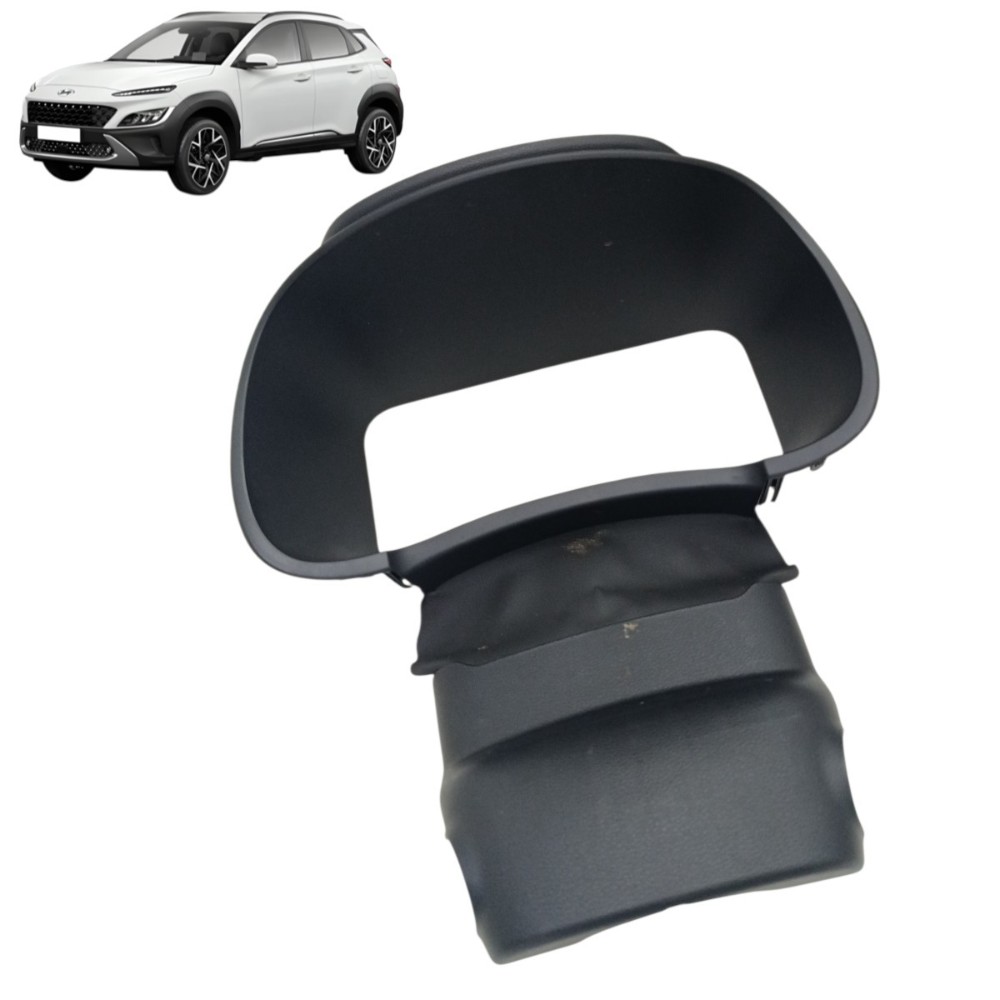 Acabamento Painel Instrumentos Direção Hyundai Kona 2024 23 Preto Moldado