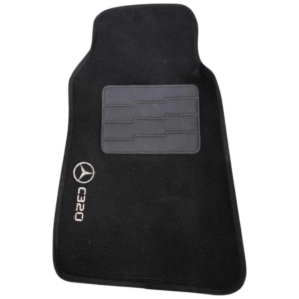 Jogo Tapete Carpete Mercedes C230 2003 2004 2005 2006 2007 Preto 4