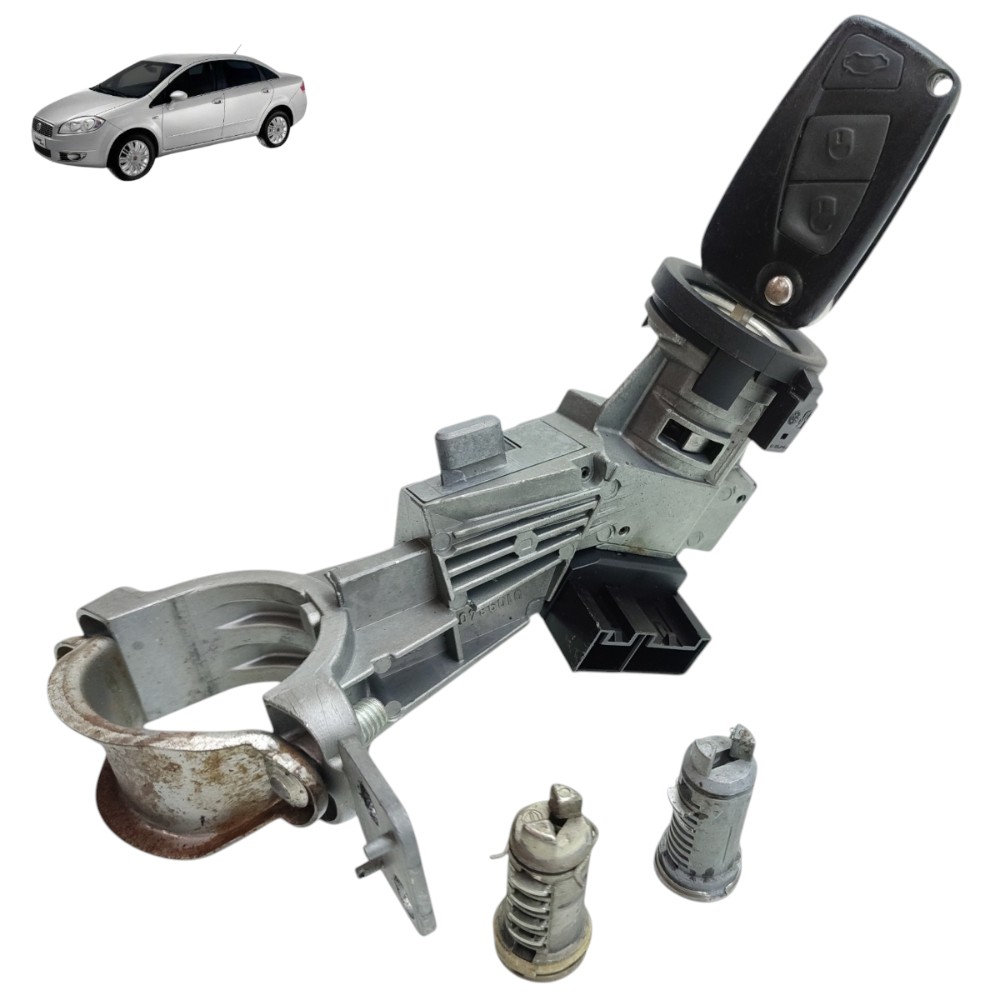 Cilindro Ignição Chave Antena Fiat Linea 1.8 Etorq 2010 2011 2
