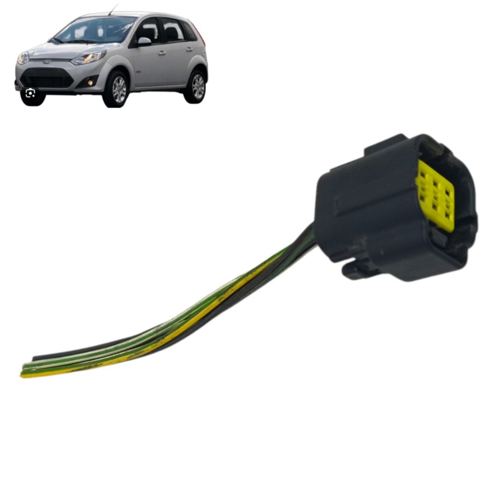 Plug Conector Fechadura Porta Dianteira Ford Fiesta 2014 13