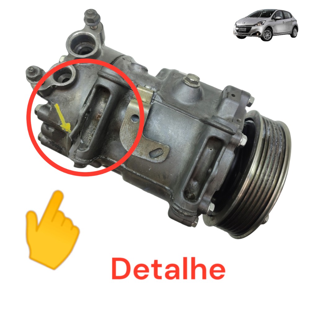 Compressor Ar Condicionado Peugeot 308 408 2.0 2012 Detalhe 1