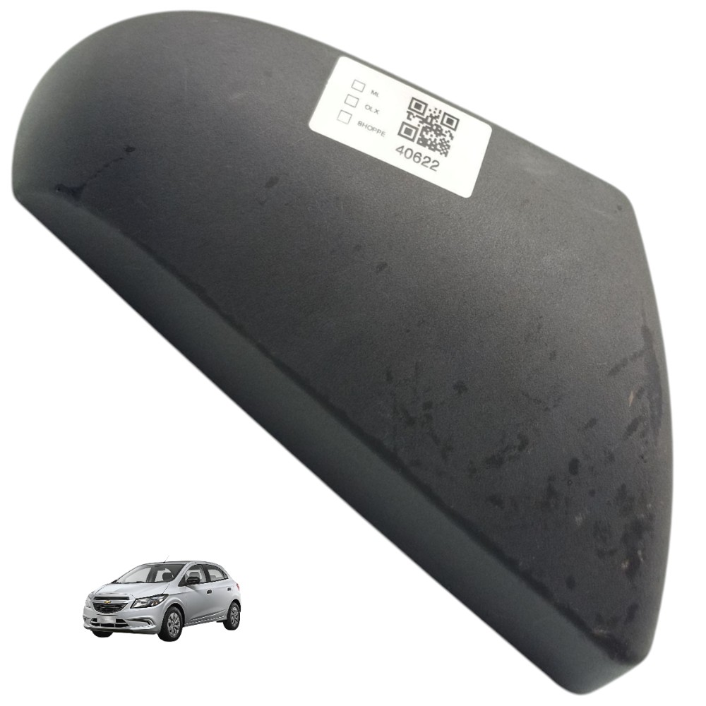 Capa Retrovisor Direito Gm Onix 2013 2014 2015 2016 Á 2019 Preto 1