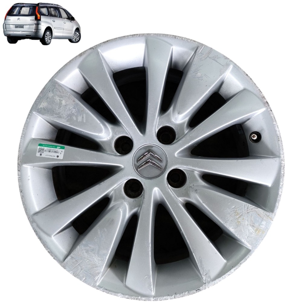 Roda Liga Aro 16 4×108 Citroen C4 Grand Picasso 2009 Avulsa – Prata 1