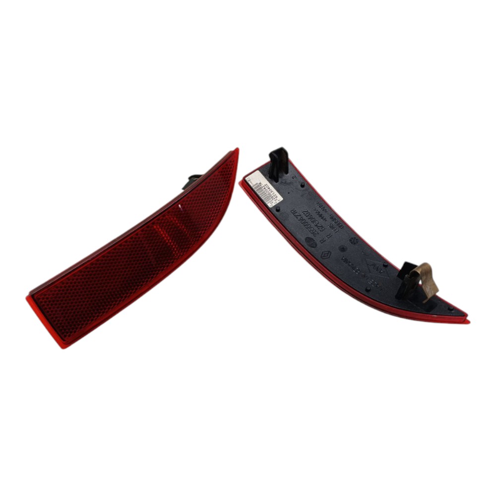 Par Refletor Parachoque Traseiro Renault Logan 2017 2018 19 Vermelho 2