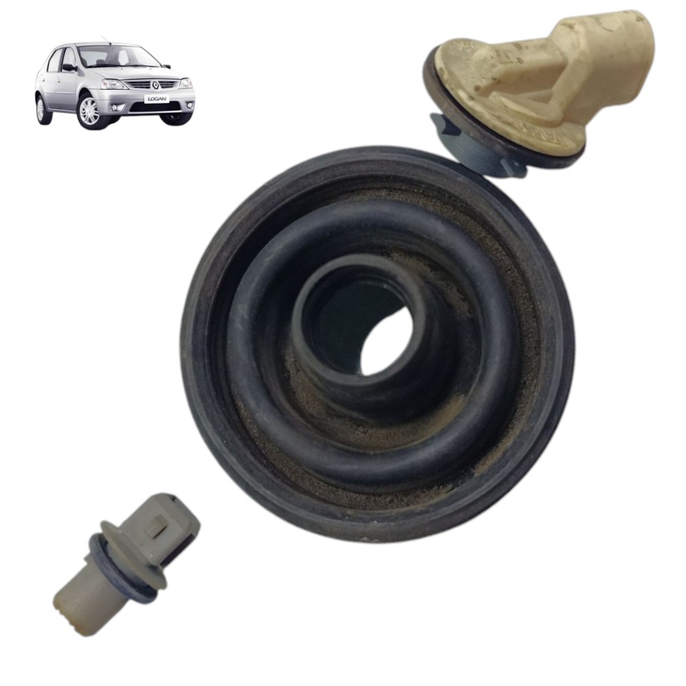 Conector Soquete lâmpada guarda pó farol Renault Logan 2008 1