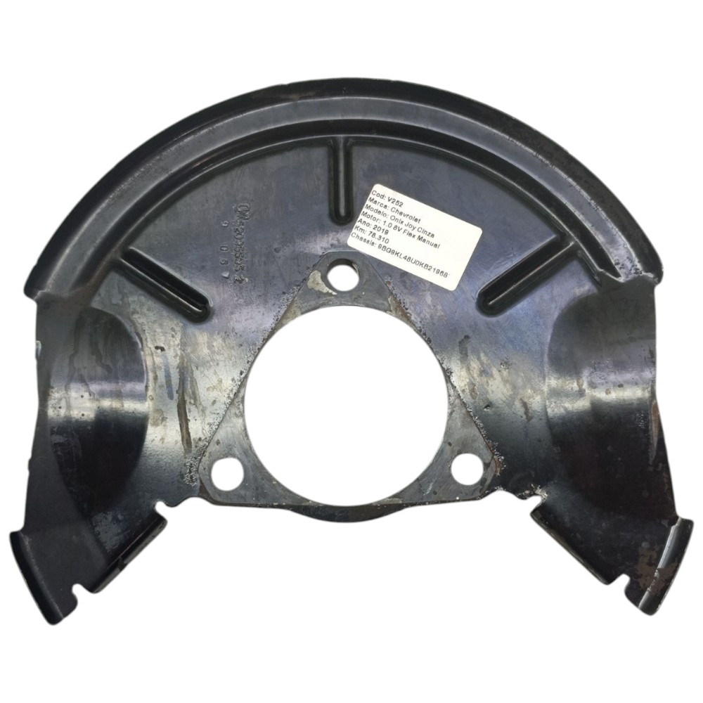 Espelho defletor protetor de disco GM Onix Prisma 2013 2019 4