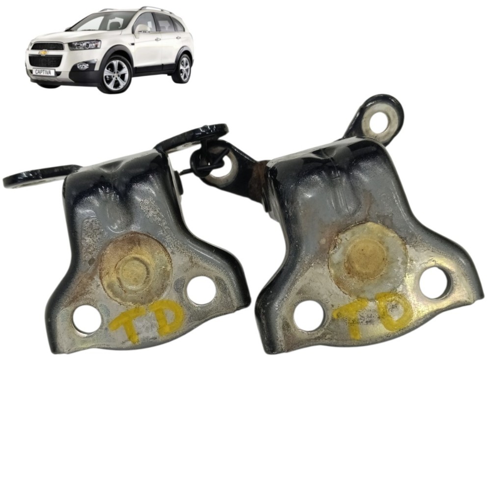 Par Dobradiça Porta Traseira Direita Gm Captiva 2012 2013