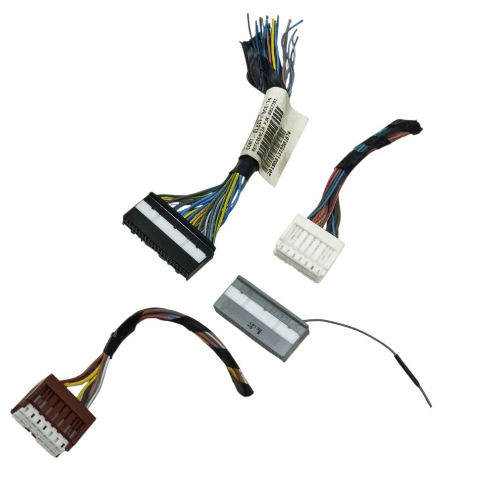 Jogo Plug Conector Módulo Conforto Renault Kwid 1.0 12v 2020