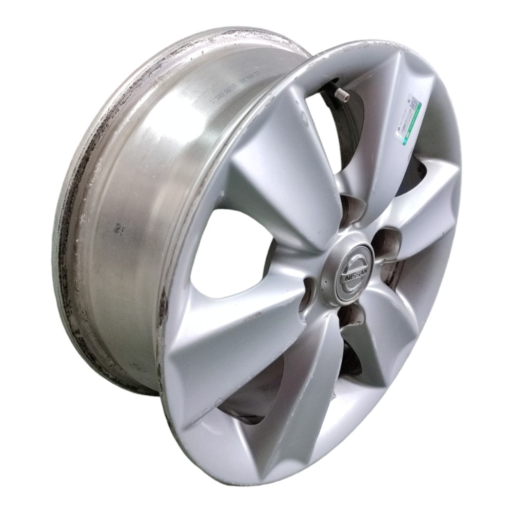 Jogo Roda Aro 15 4×114 Nissan Livina Tiida 2012 2013 Detalhe Cinza 7