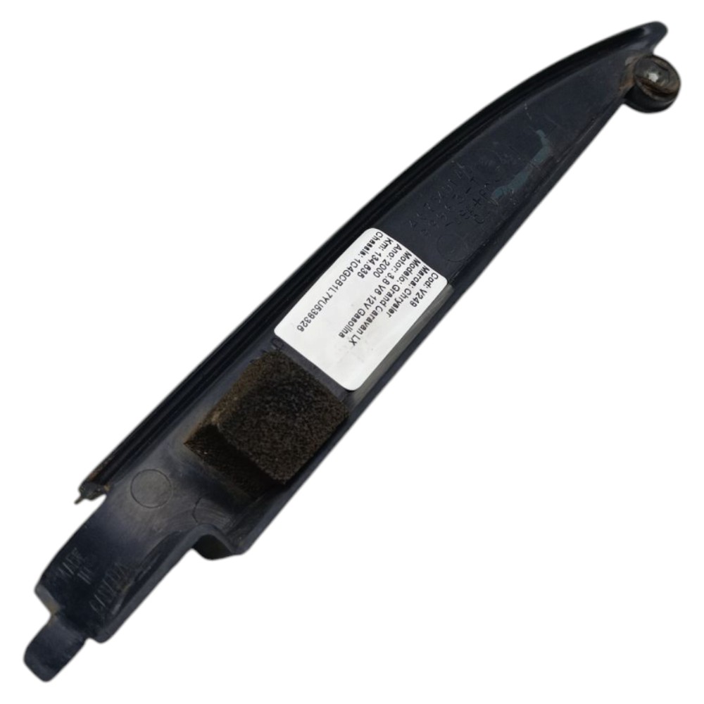 Moldura Porta Traseira Esquerda Chrysler Grand Caravan 2000 Preto 4