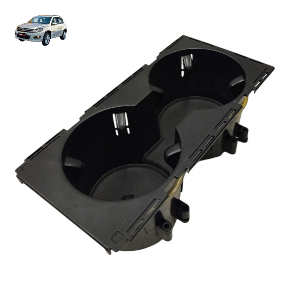 Porta Copo Console Vw Tiguan 2011 2012 2013 Preto 1