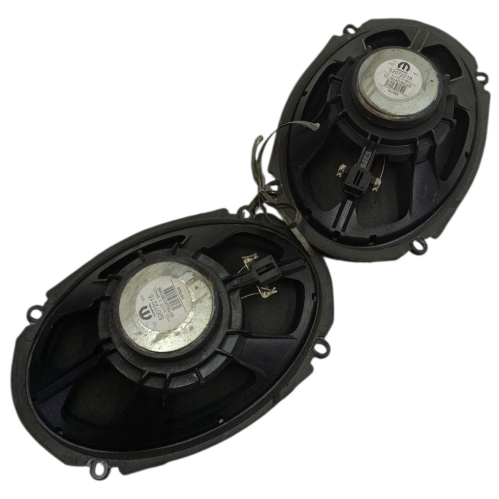 Par Alto Falante Porta Fiat Toro 2016 2017 2018 2019 2020 21 Preto 3