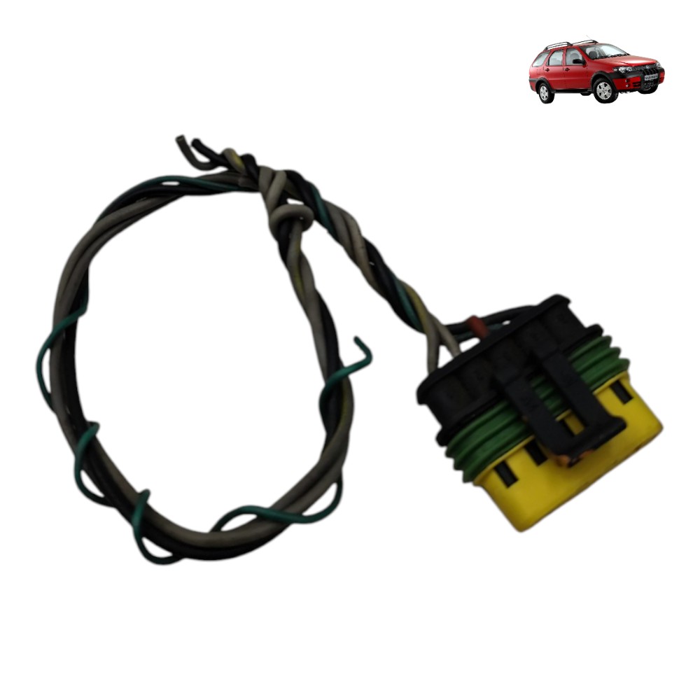 Plug Conector Motor Limpador Parabrisa Fiat Palio 2006 2007 1