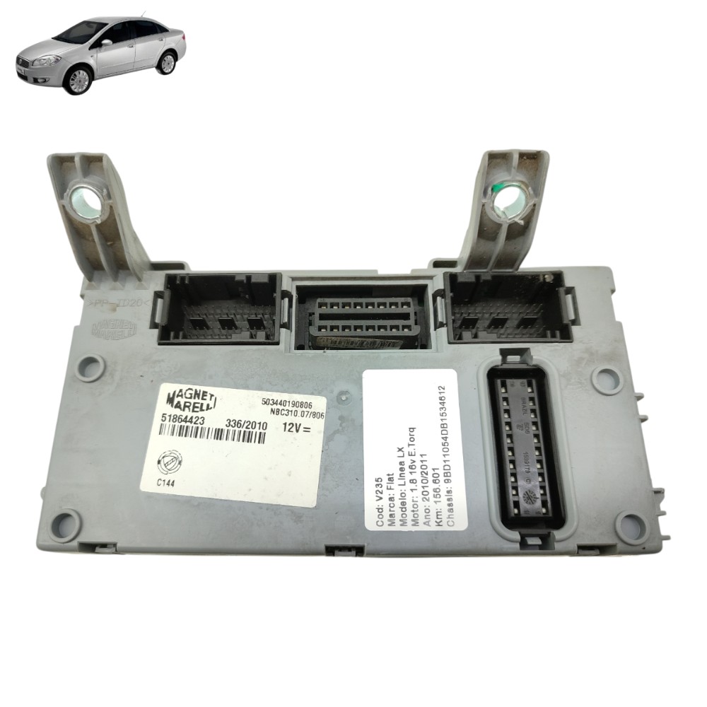 Módulo Conforto Fiat Linea 1.8 Etorq Manual 2010 2011 2012 1