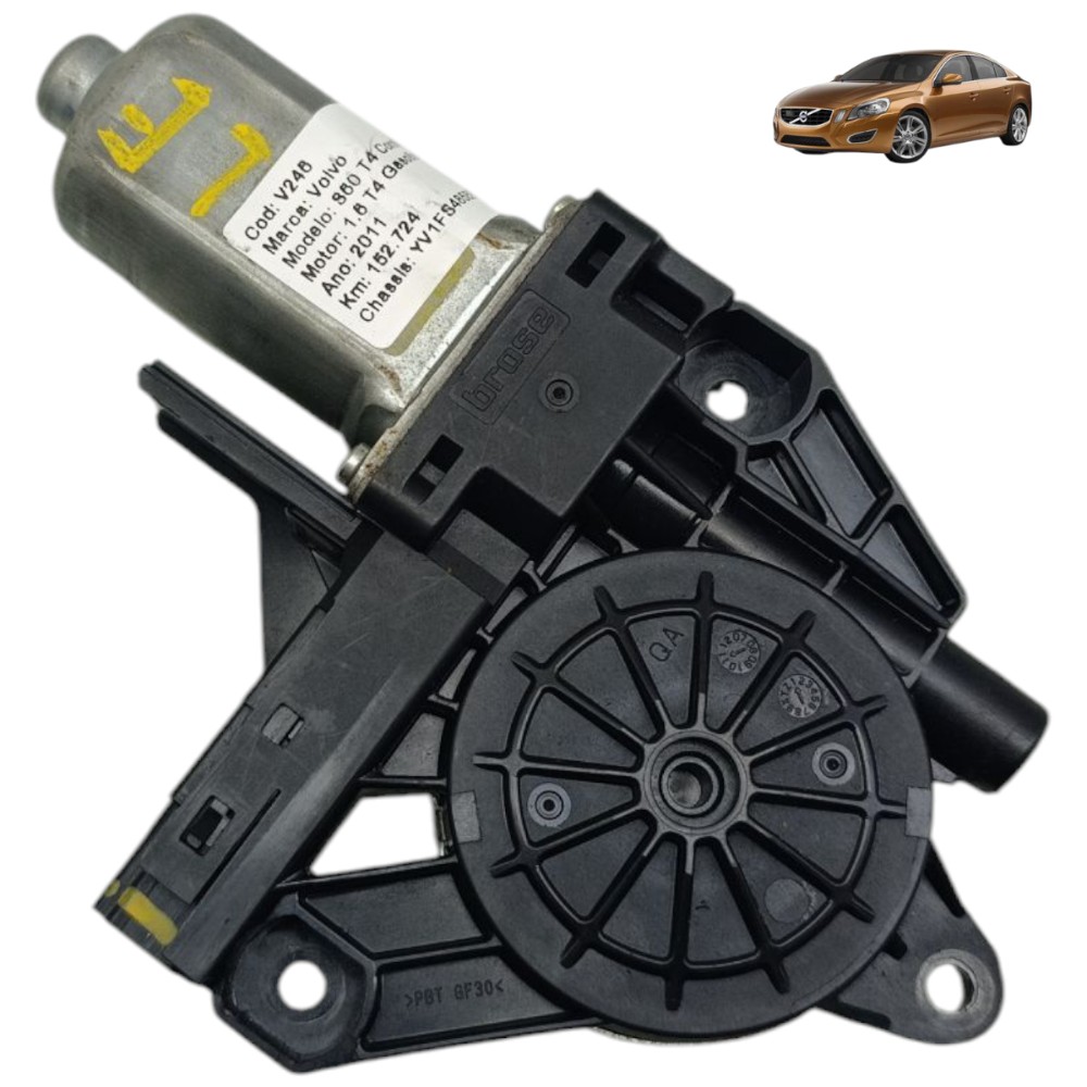 Motor Vidro Porta Dianteira Esquerda Volvo S60 T4 2011 2012 1