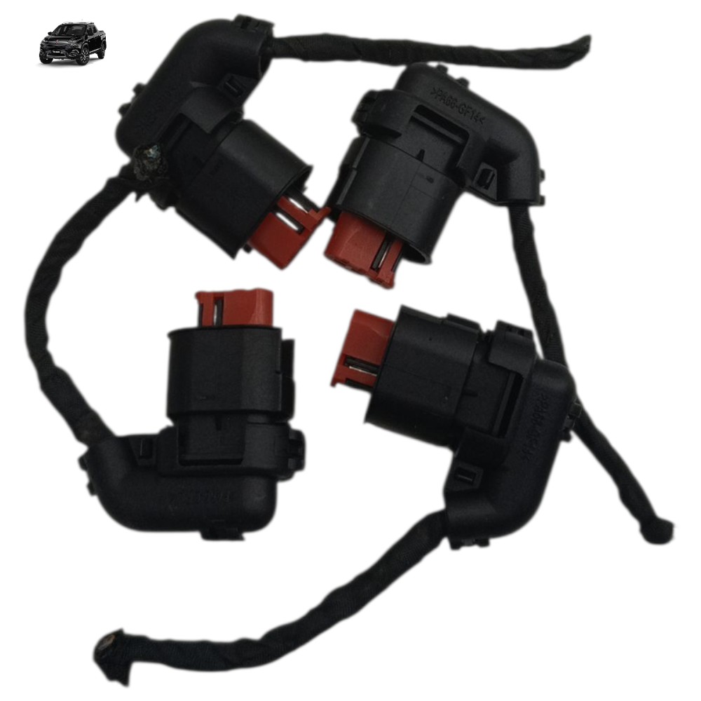 Jogo Plug Conector Bobina Ignição Fiat Toro 1.8 2021 2020 19 1