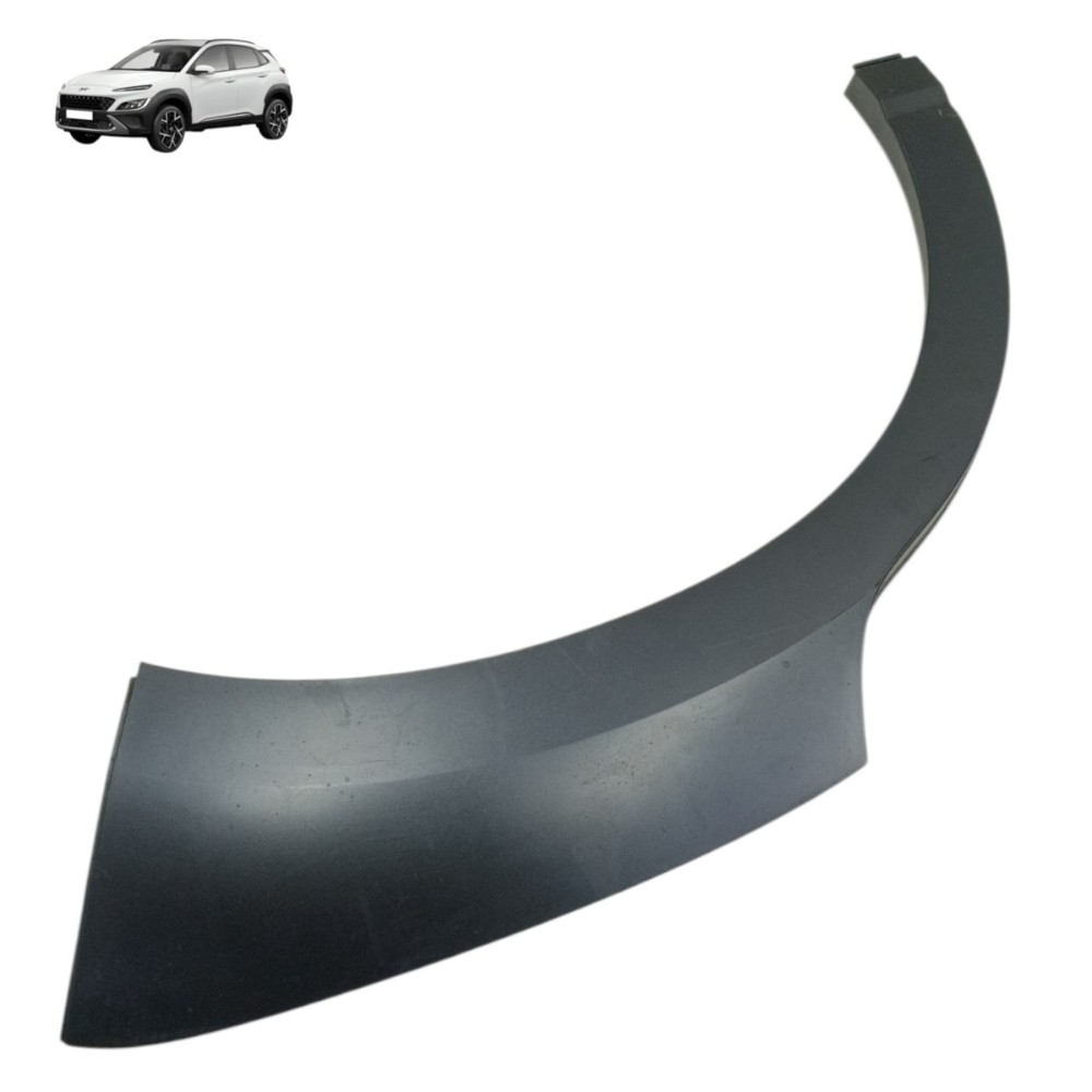 Moldura Paralama Traseiro Esquerdo Hyundai Kona 2023 2024 Preto