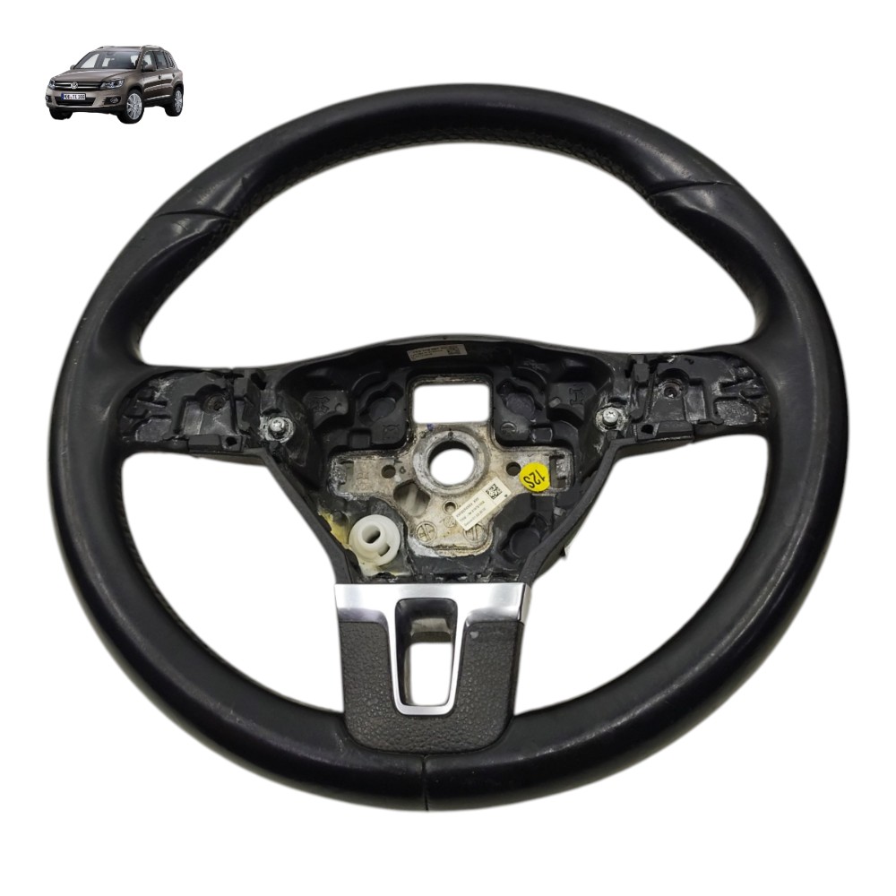 Volante Direção Vw Tiguan 2011 2012 2013 Preto