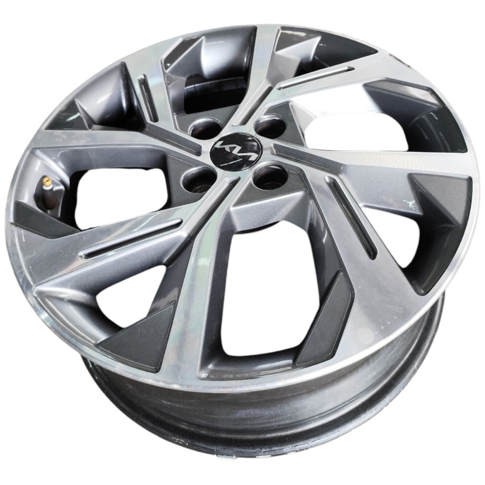 Jogo Roda Aro 17 4×100 Kia Stonic 2022 2023 2025 Cinza 6