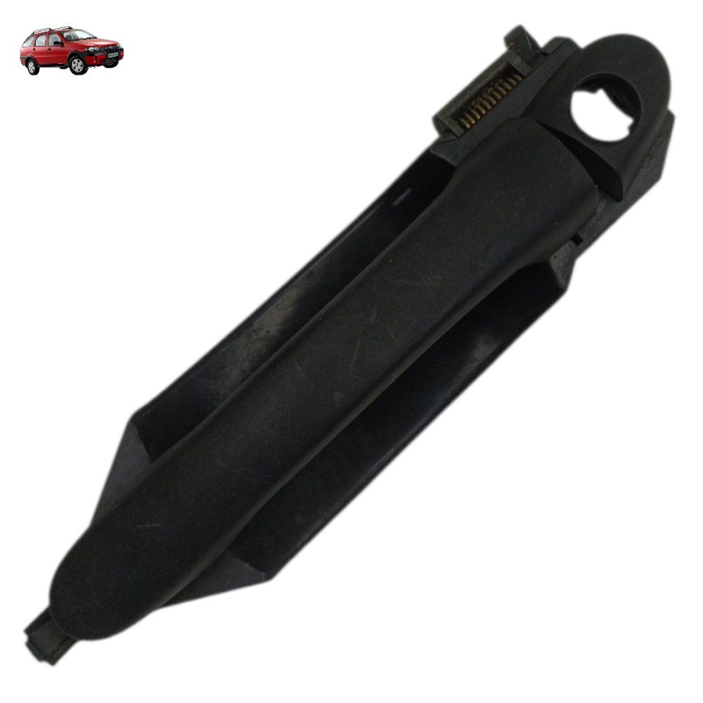 Maçaneta Externa Dianteira Esquerda Fiat Palio 2005 2006 07 Preto Dianteira 1
