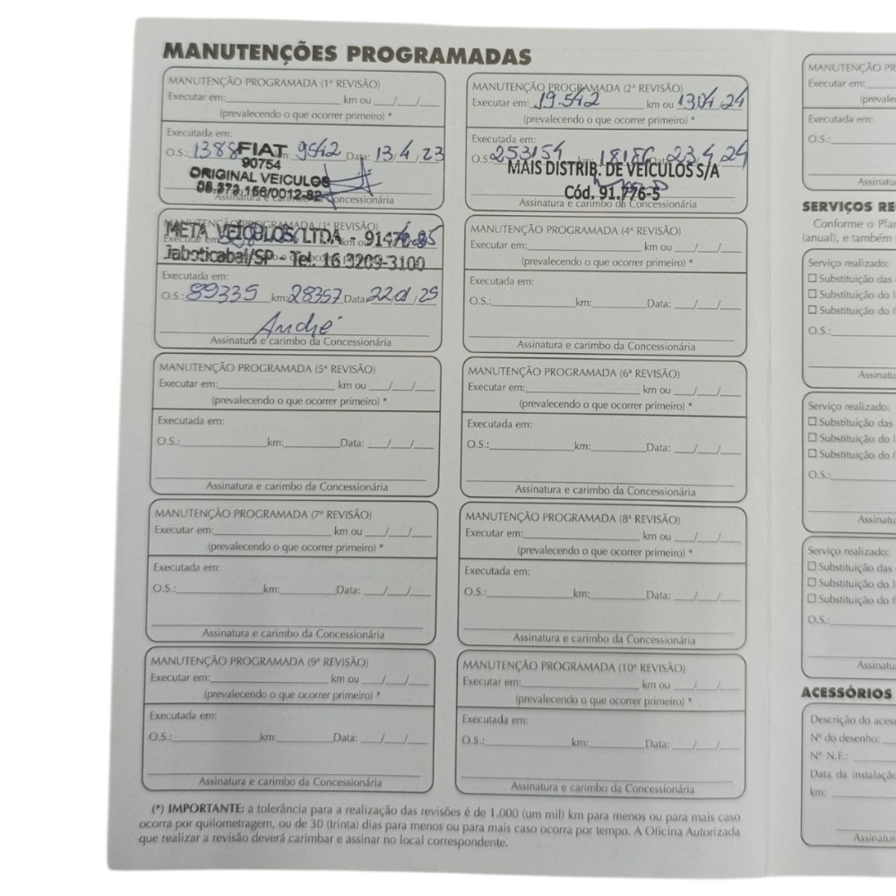 Manual Proprietário Fiat Fastback 1.3 Turbo 2022 2023 2024 2