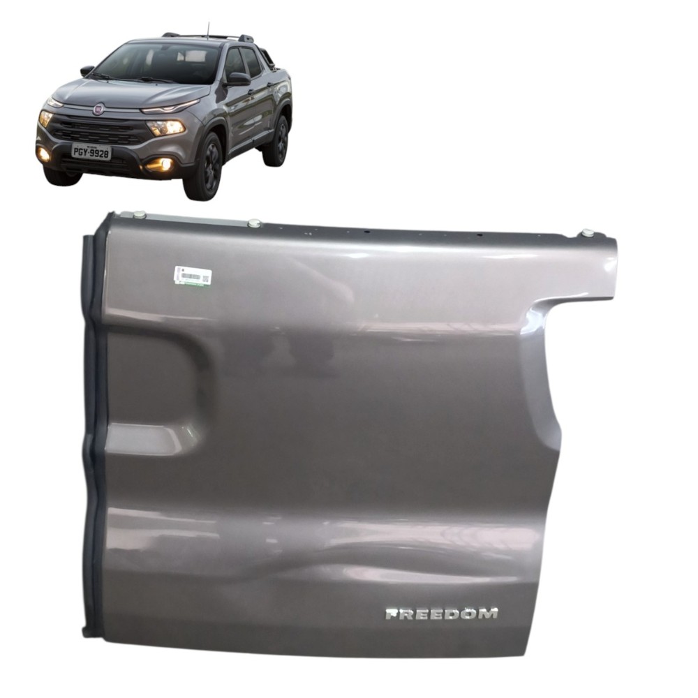 Tampa traseira esquerda Fiat toro 2020 2021 2022 2023 2024