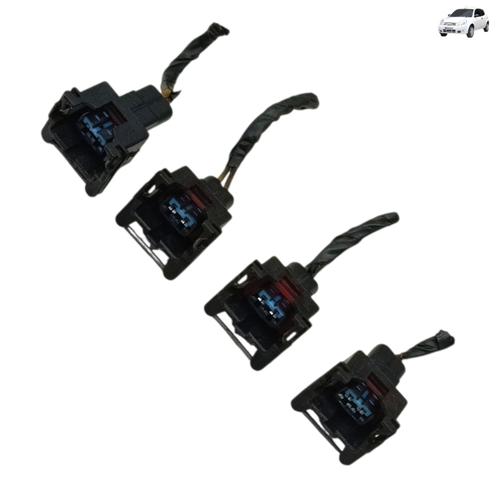 Jogo plug conector bico injetor ford ka 1.0 zetec 2009 2010