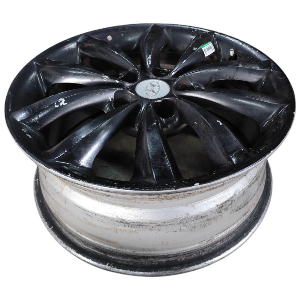 Jogo Roda Aro 17 5×114,3 Hyundai Azera Tucson Ix35 Santa Fé Preto 7