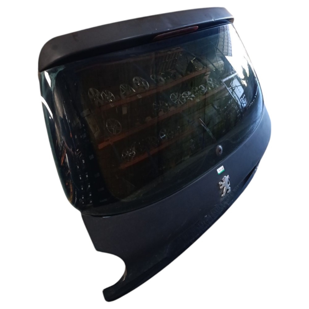 Tampa Traseira Peugeot 206 2005 2006 2007 2008 2009 2010 11 Preto 3