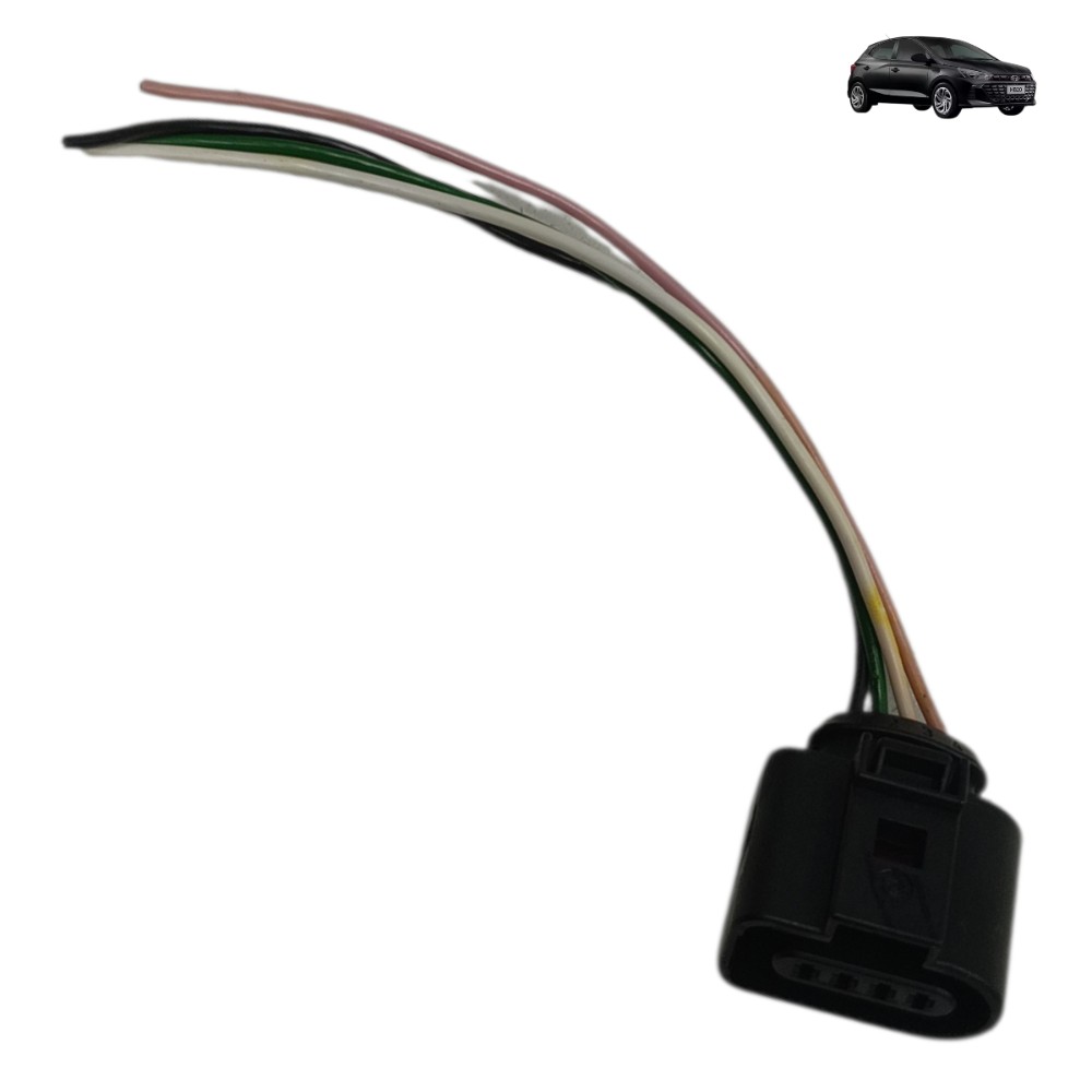 Plug conector motor limpador traseiro Hyundai HB20 2020 2021 1