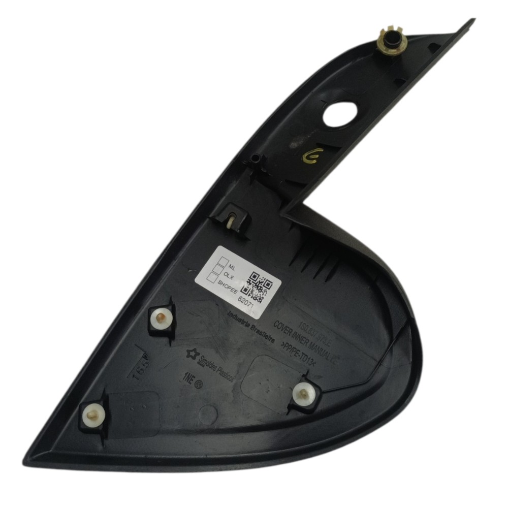 Acabamento Interno Retrovisor Esquerdo Vw Up 2014 2015 2016 Preto 4