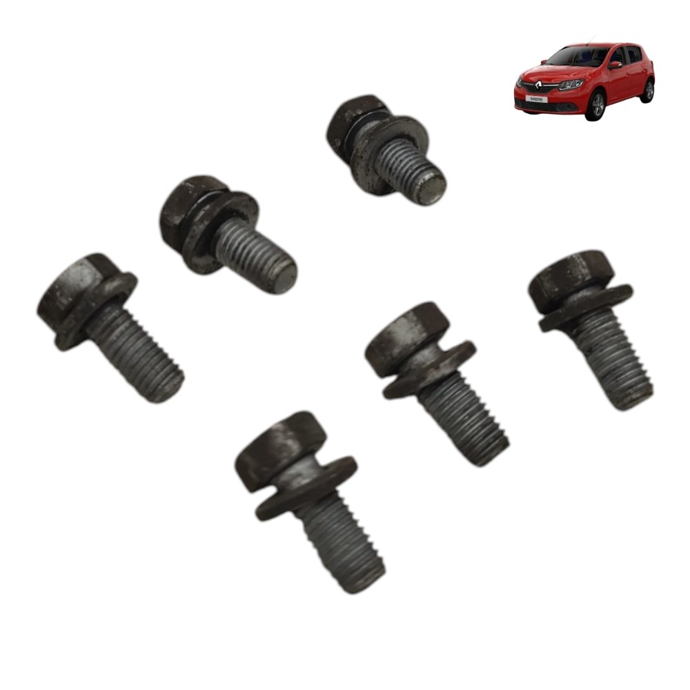 Jogo Parafuso Fixação Embreagem Renault Sandero 1.6 8v 2016 1