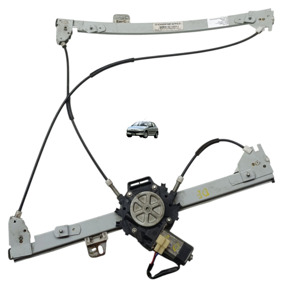 Motor Máquina Vidro Dianteiro Esquerdo Peugeot 206 207 2008 1