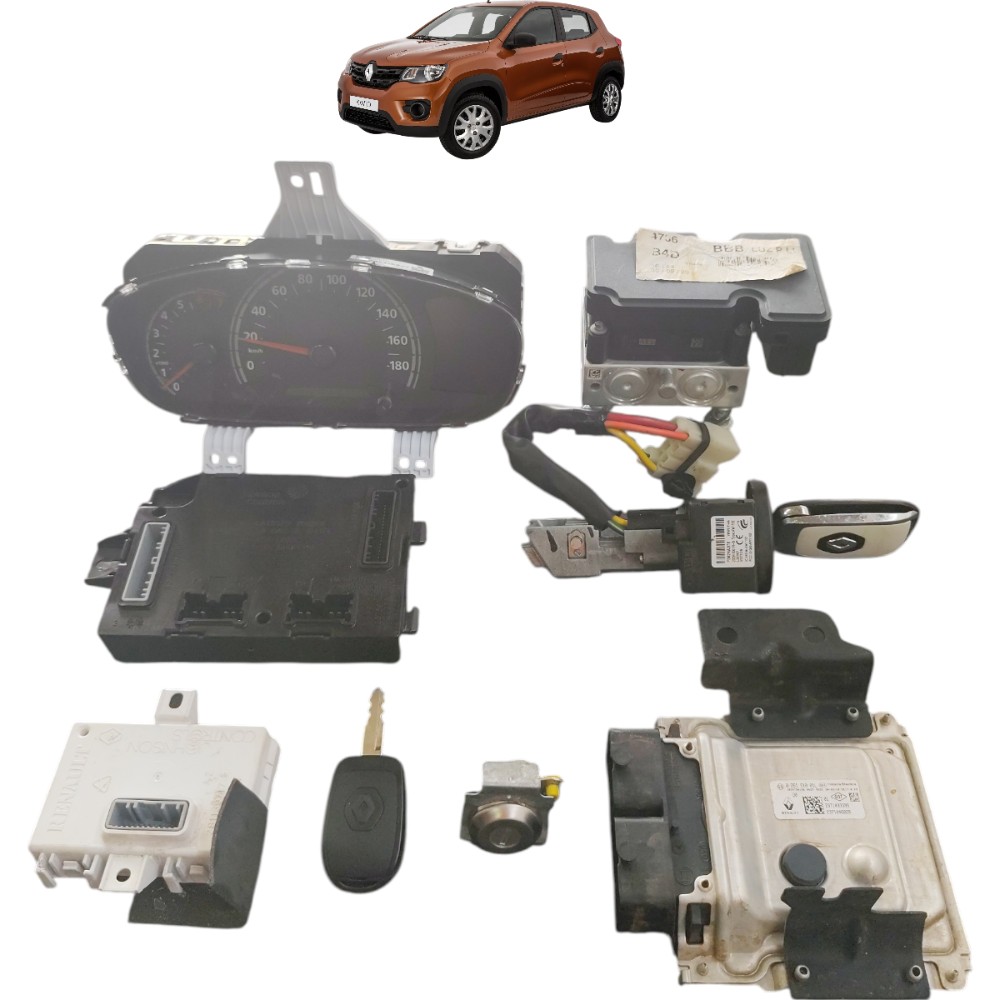 Kit code módulo injeção Renault kwid 1.0 12V 3cc 2021 2020 1