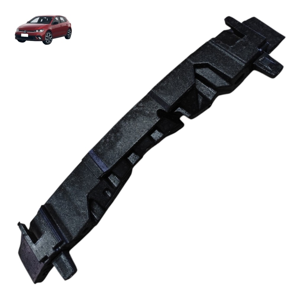 Absorvedor Impacto Parachoque Traseiro Vw Polo 2026 2025 24 Preto
