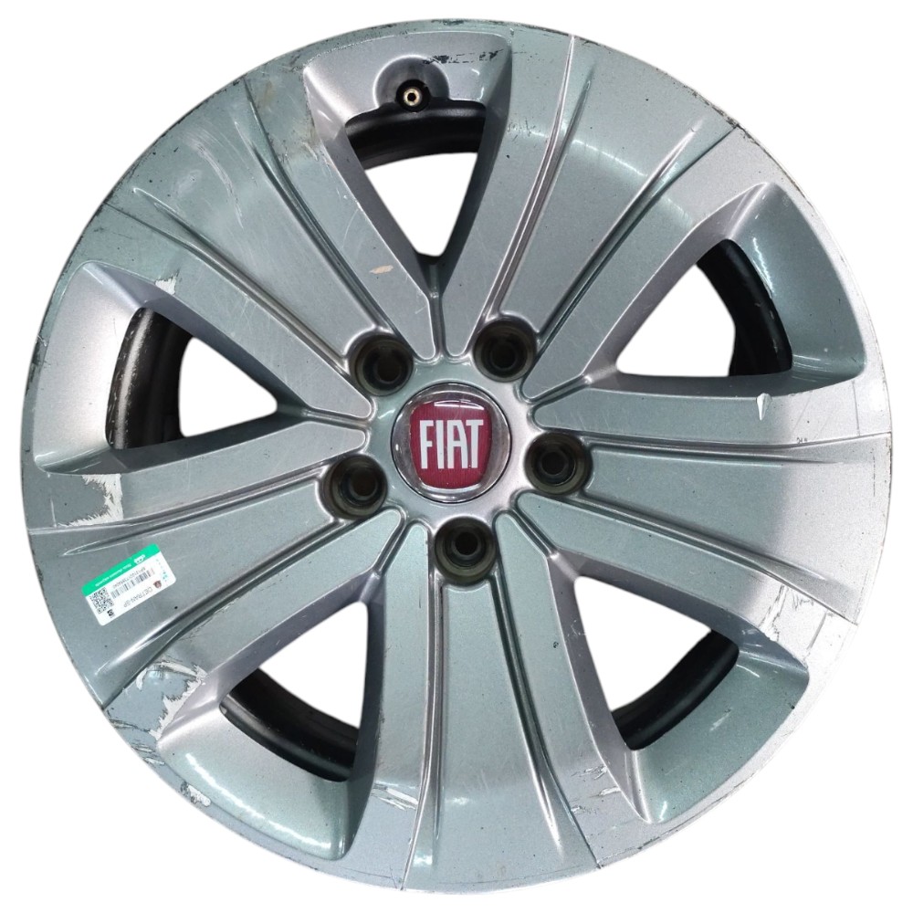 Jogo Roda Aro 16 Fiat Toro 1.8 2018 2019 2020 5×110 Cinza 5