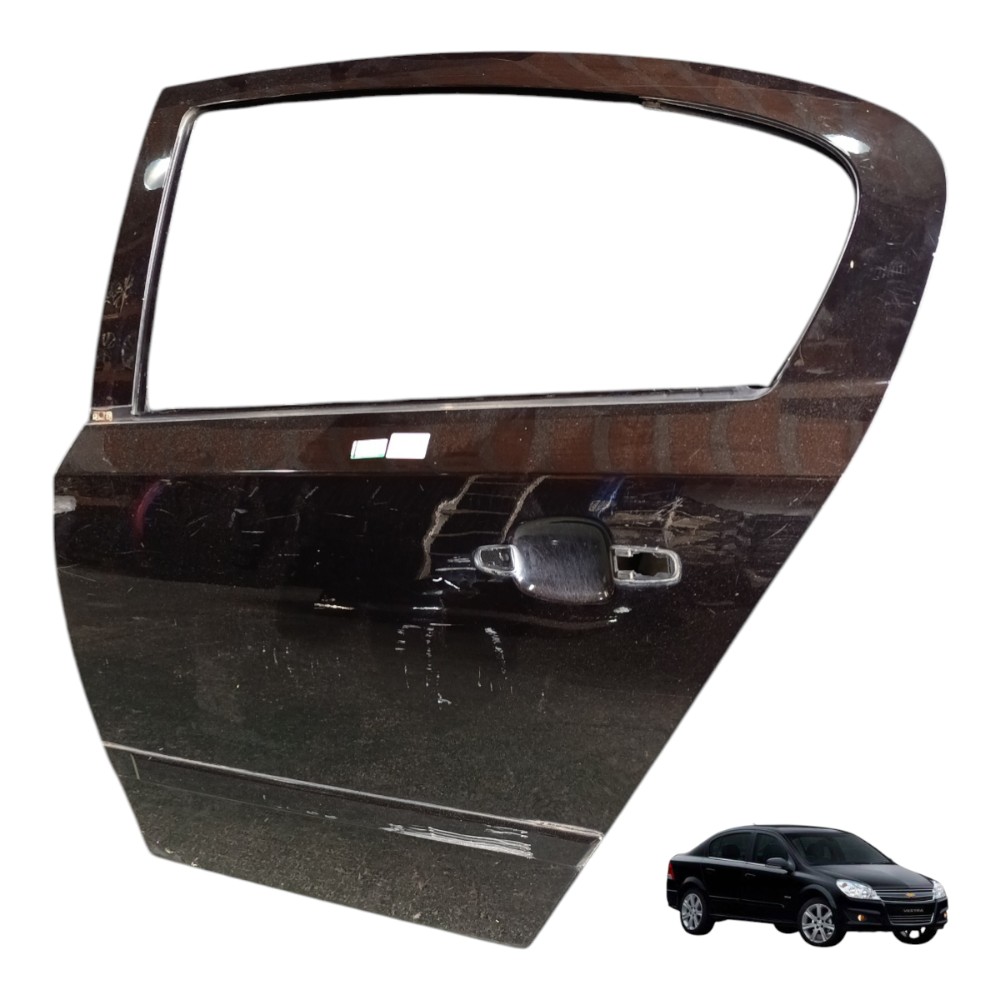Porta Traseira Esquerda Gm Vectra Sedan 2008 2009 2010 2011 Traseira Esquerdo Preto 1
