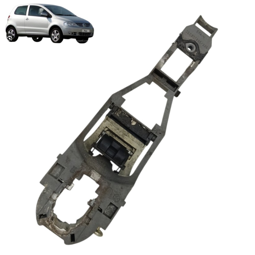 Suporte base maçaneta externa esquerda vw fox 2P 2003 a 2008