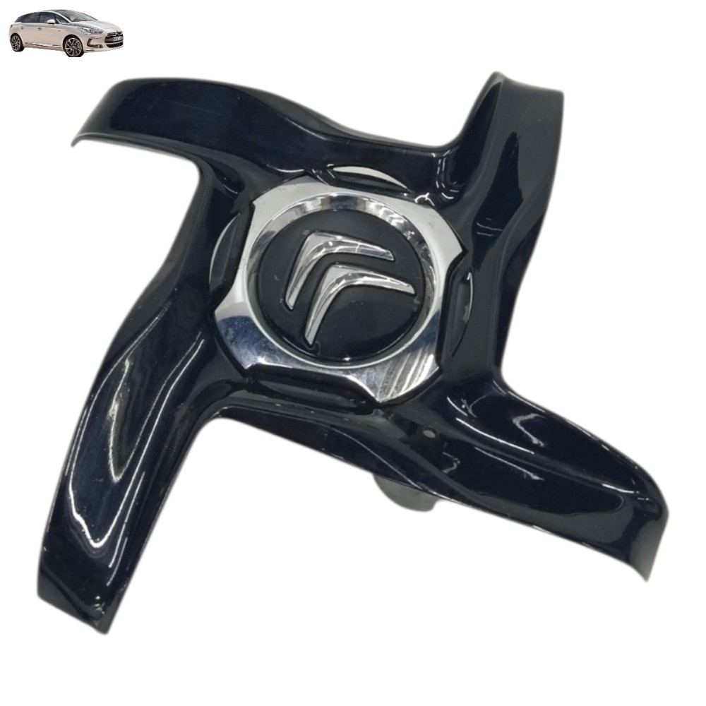 Calota Central Miolo Roda Citroen Ds5 2012 2013 2014 2015 Preto