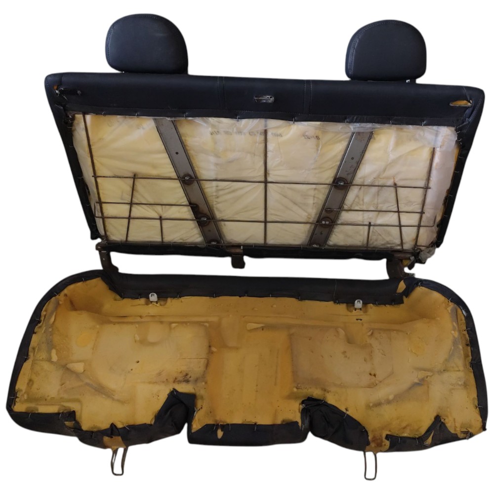 Banco Couro Encosto Assento Traseiro Nissan Sentra 2009 2010 Preto 7