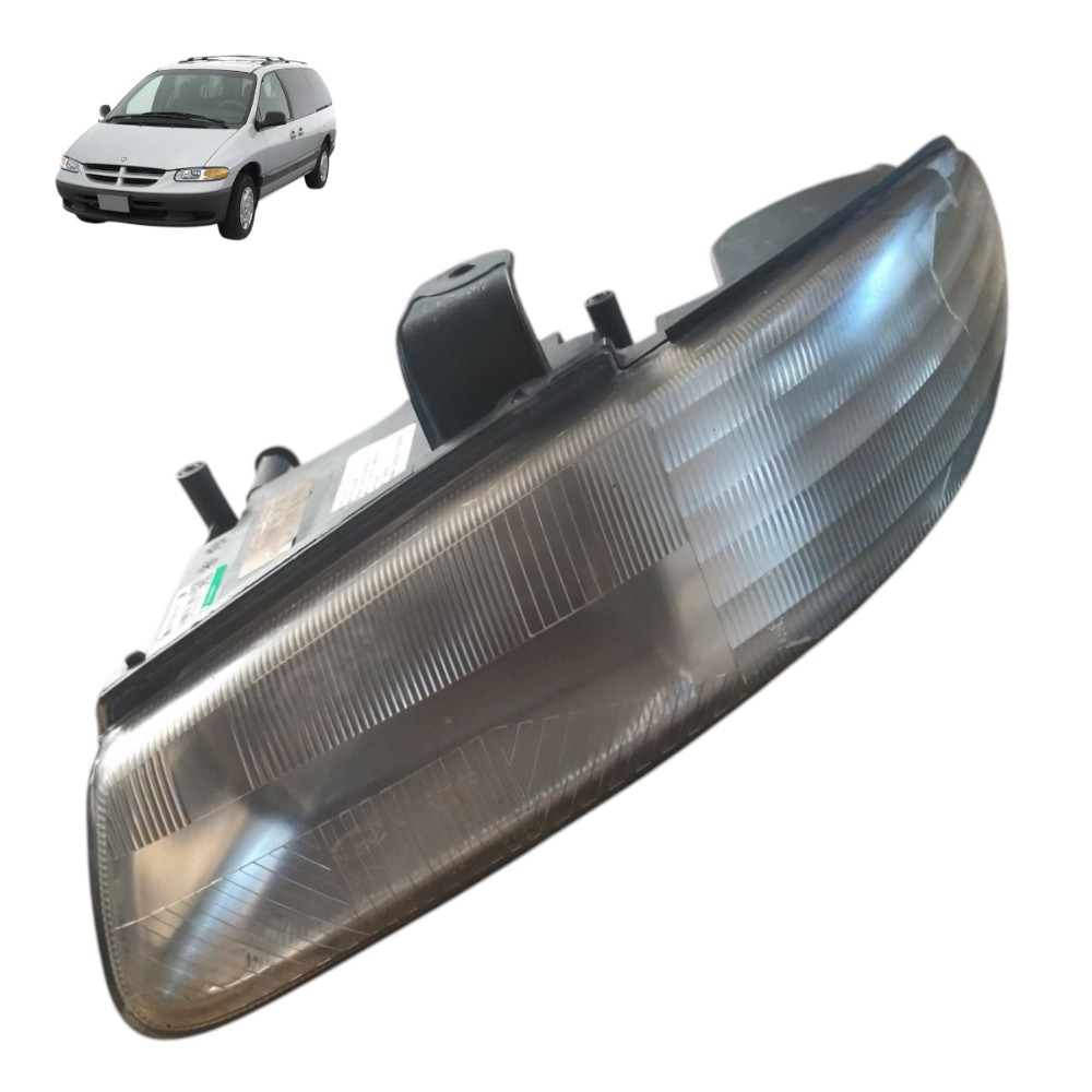 Farol Esquerdo Chrysler Grand Caravan 1997 1998 1999 2000 Esquerdo/motorista 1