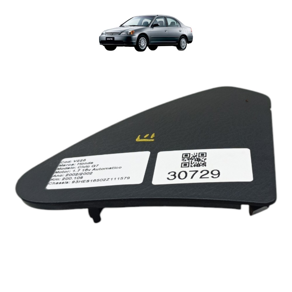 Acabamento Lateral Esquerdo Capa Painel Honda Civic G7 2001 1