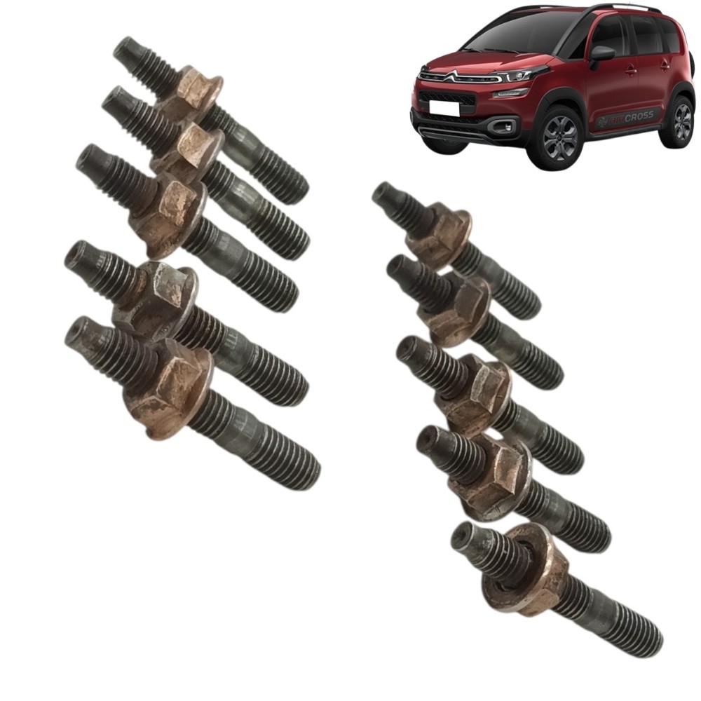 Jogo Parafuso Escapamento Citroen Aircross 2017 2018