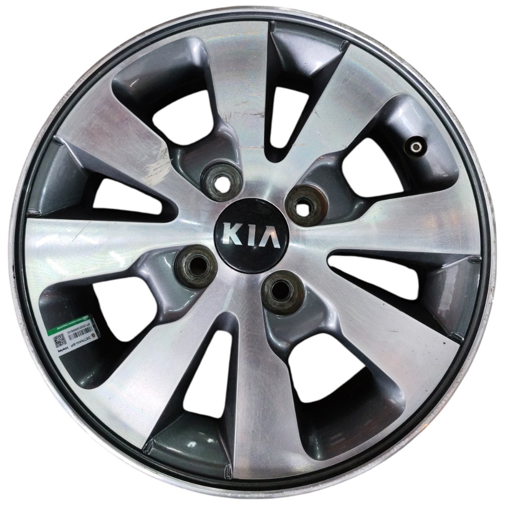 Jogo Roda Liga Leve Aro 14 4×100 Kia Picanto 2016 Detalhes Grafite 3