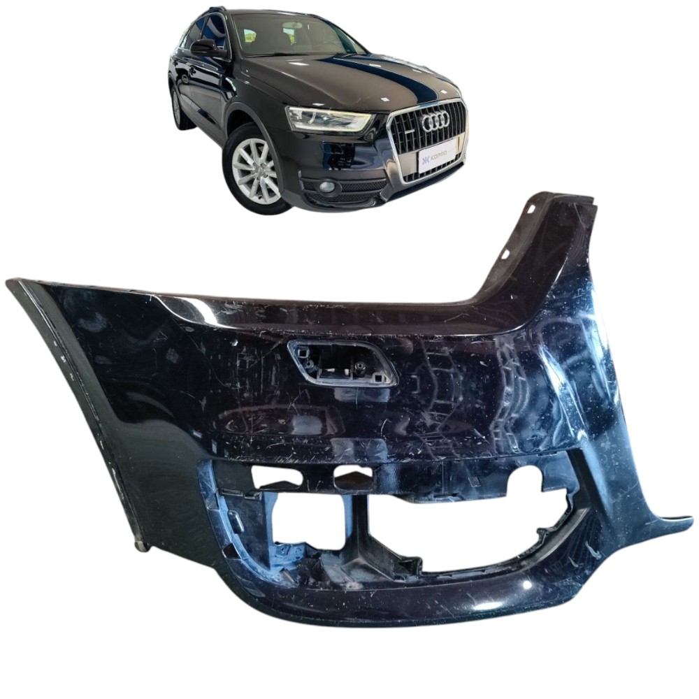 Parachoque Dianteiro Lado Direito Audi Q3 2013 2014 2015  Preto 1