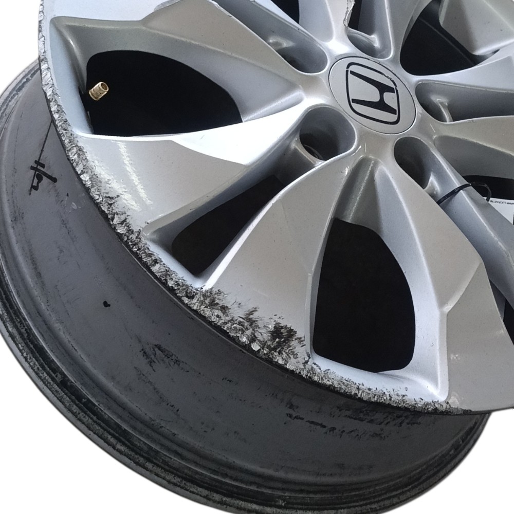 Roda Liga Leve Aro 17 5×114 Honda Crv 2013 2014 Detalhes Prata 5