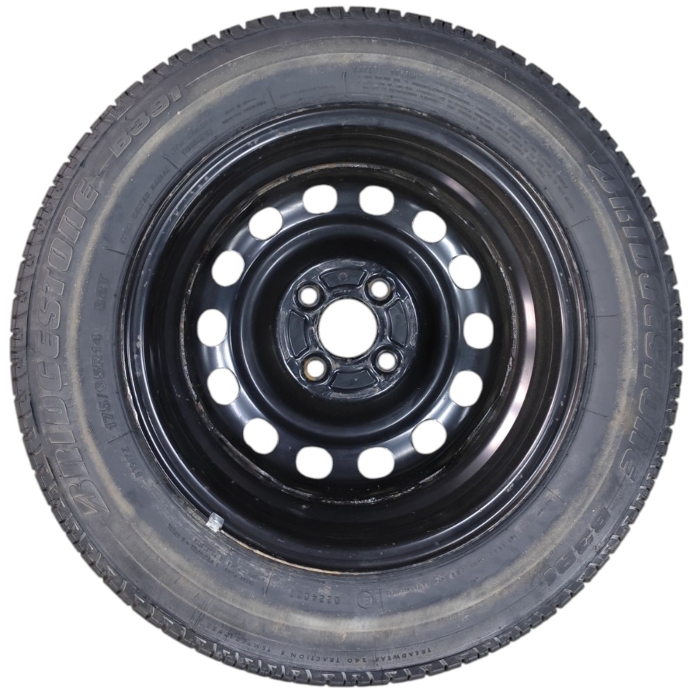 Roda Ferro Estepe Aro 14 4×100 Honda Fit 2003 2004 2005 2006 Preto 4