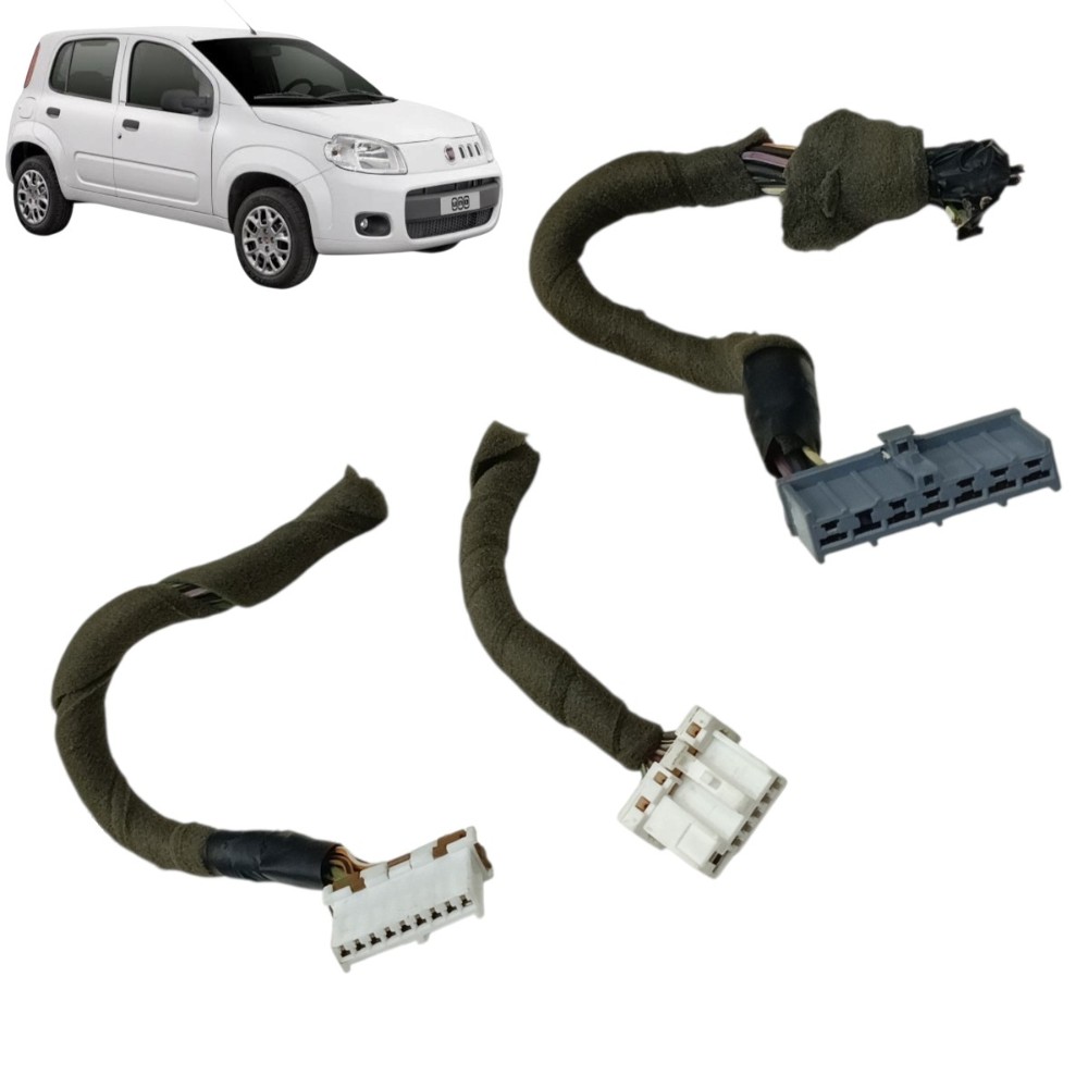 Jogo Plug Conector Chave Seta Comandos Fiat Uno Vivace 2014